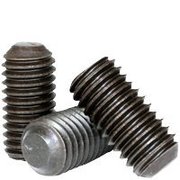 NEWPORT FASTENERS Socket Set Screw, Flat Point, 7/16-14 x 2 1/2", Alloy Steel, Black Oxide, Hex Socket , 100PK 628506-100